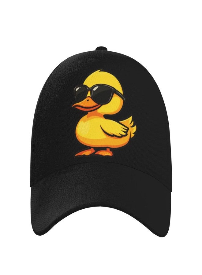 KKRMTUG Cute Duck Baseball Cap for Women Men, Funny Cartoon Duck Hats Adjustable Trucker Hats Sun Protection Novelty Caps - Image 2